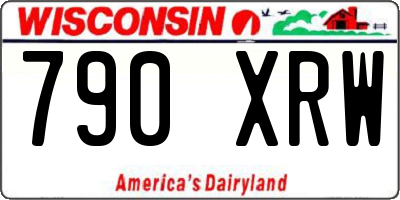 WI license plate 790XRW