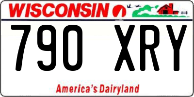 WI license plate 790XRY