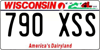 WI license plate 790XSS