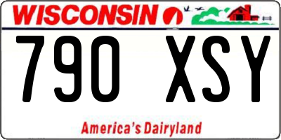 WI license plate 790XSY