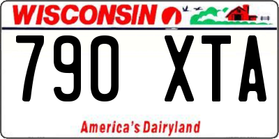 WI license plate 790XTA