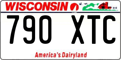 WI license plate 790XTC