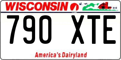 WI license plate 790XTE