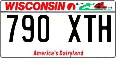 WI license plate 790XTH