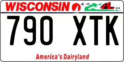 WI license plate 790XTK