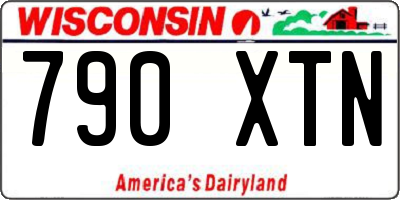 WI license plate 790XTN