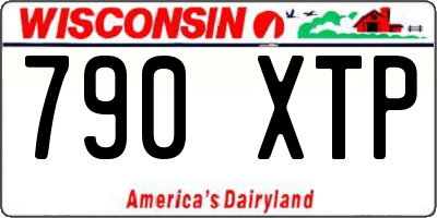 WI license plate 790XTP