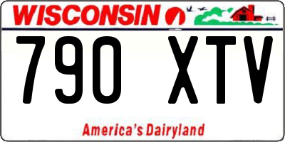WI license plate 790XTV