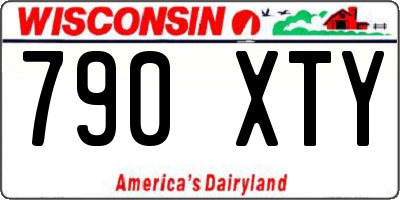 WI license plate 790XTY