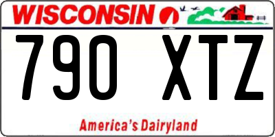 WI license plate 790XTZ