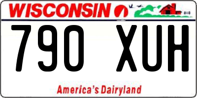 WI license plate 790XUH
