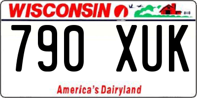 WI license plate 790XUK