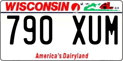 WI license plate 790XUM