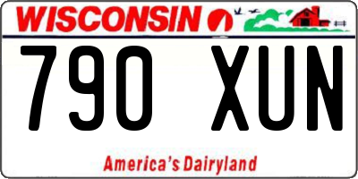 WI license plate 790XUN