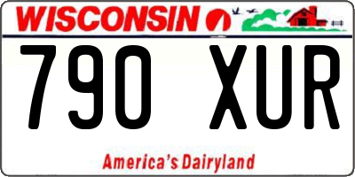 WI license plate 790XUR