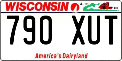 WI license plate 790XUT