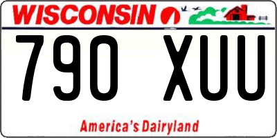 WI license plate 790XUU