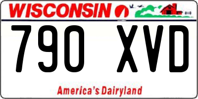 WI license plate 790XVD