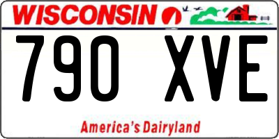 WI license plate 790XVE