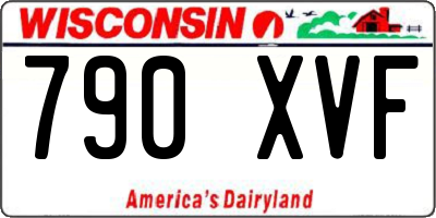 WI license plate 790XVF