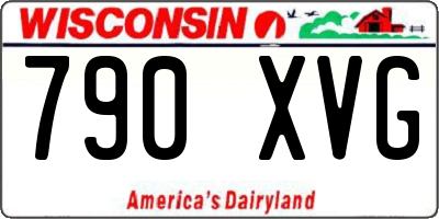 WI license plate 790XVG