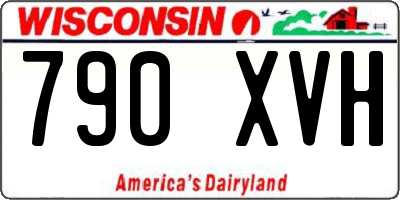 WI license plate 790XVH