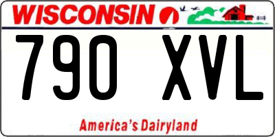 WI license plate 790XVL