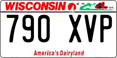 WI license plate 790XVP