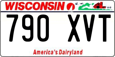 WI license plate 790XVT