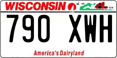 WI license plate 790XWH