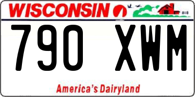 WI license plate 790XWM