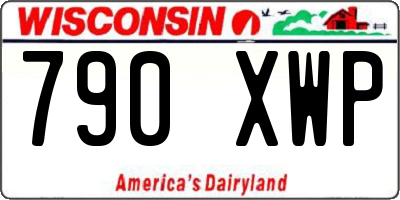 WI license plate 790XWP
