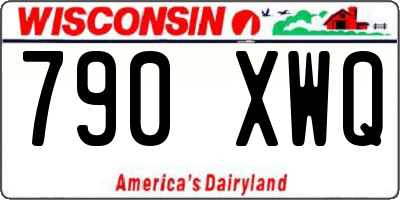 WI license plate 790XWQ