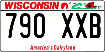 WI license plate 790XXB