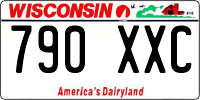 WI license plate 790XXC