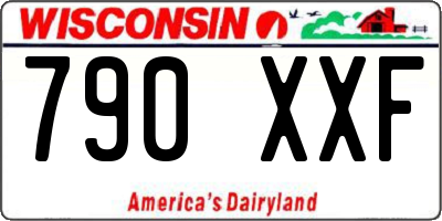 WI license plate 790XXF