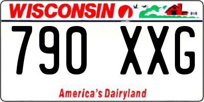 WI license plate 790XXG