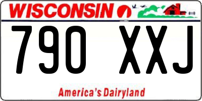 WI license plate 790XXJ