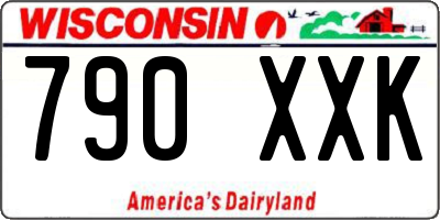 WI license plate 790XXK