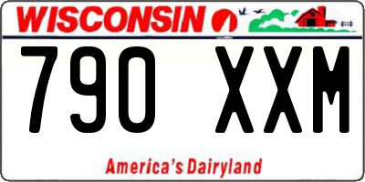 WI license plate 790XXM