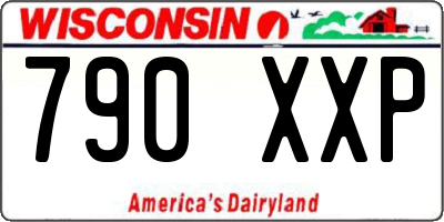 WI license plate 790XXP