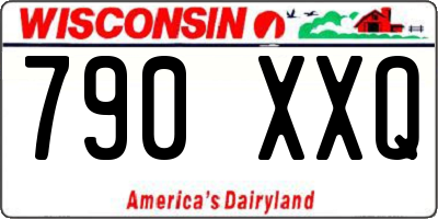 WI license plate 790XXQ