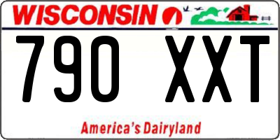 WI license plate 790XXT