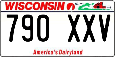 WI license plate 790XXV