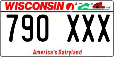 WI license plate 790XXX