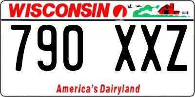 WI license plate 790XXZ