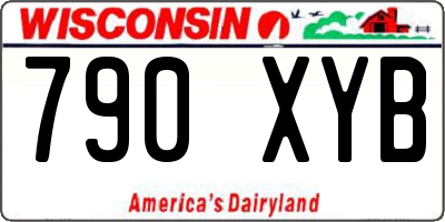 WI license plate 790XYB