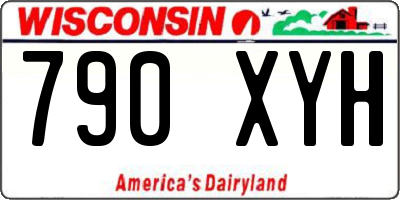 WI license plate 790XYH