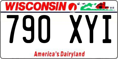 WI license plate 790XYI