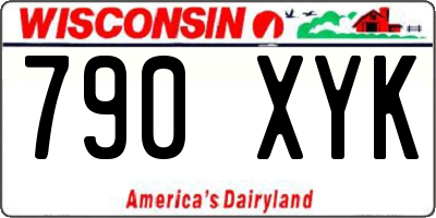 WI license plate 790XYK